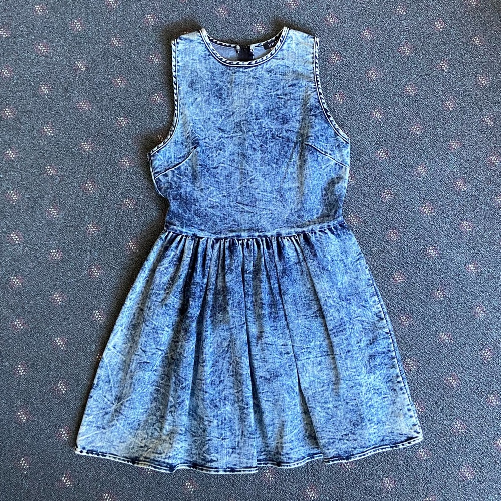 Acid wash dress